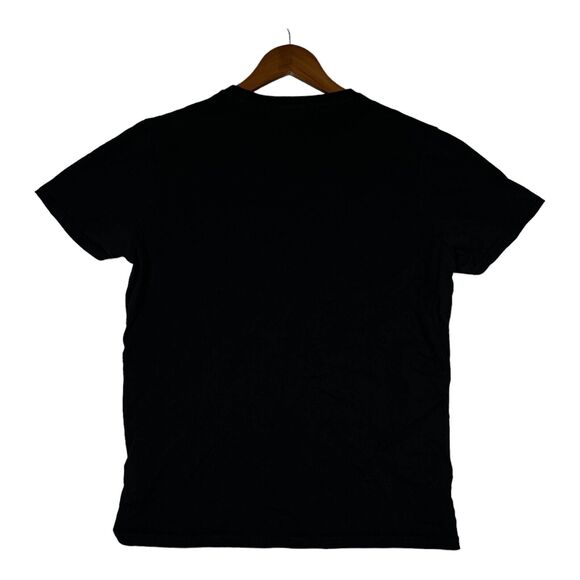 Roberto Cavalli Men's Uomo Black T-Shirt RC Monogram Street Wear Black sz L - Picture 2 of 4